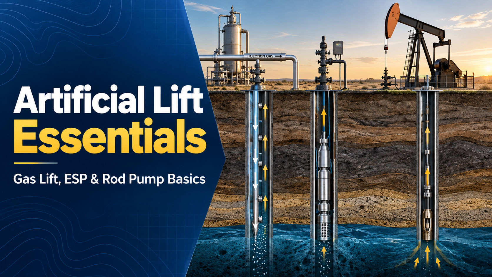 Artificial Lift Essentials: Gas Lift, ESP & Rod Pump Basics