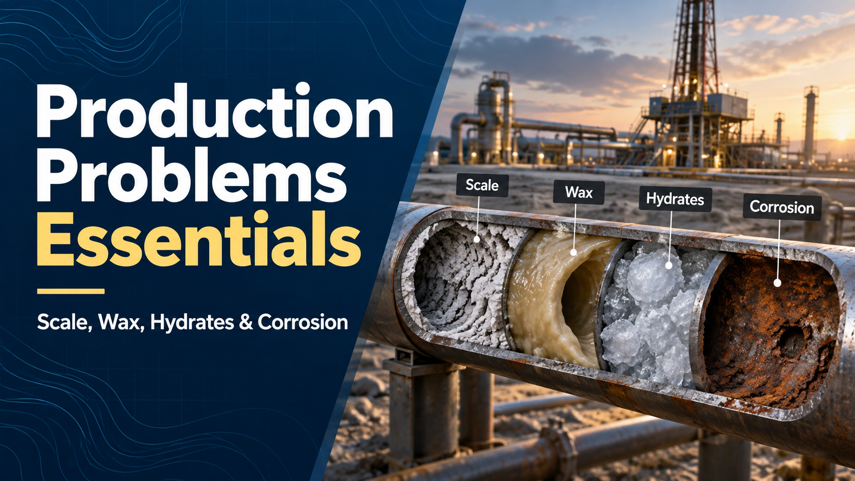 Production Problems Essentials: Scale, Wax, Hydrates & Corrosion