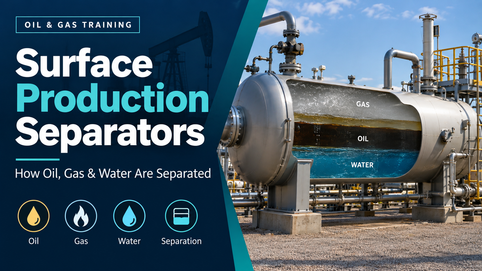 Surface Production Separators: How Oil, Gas & Water Are Separated